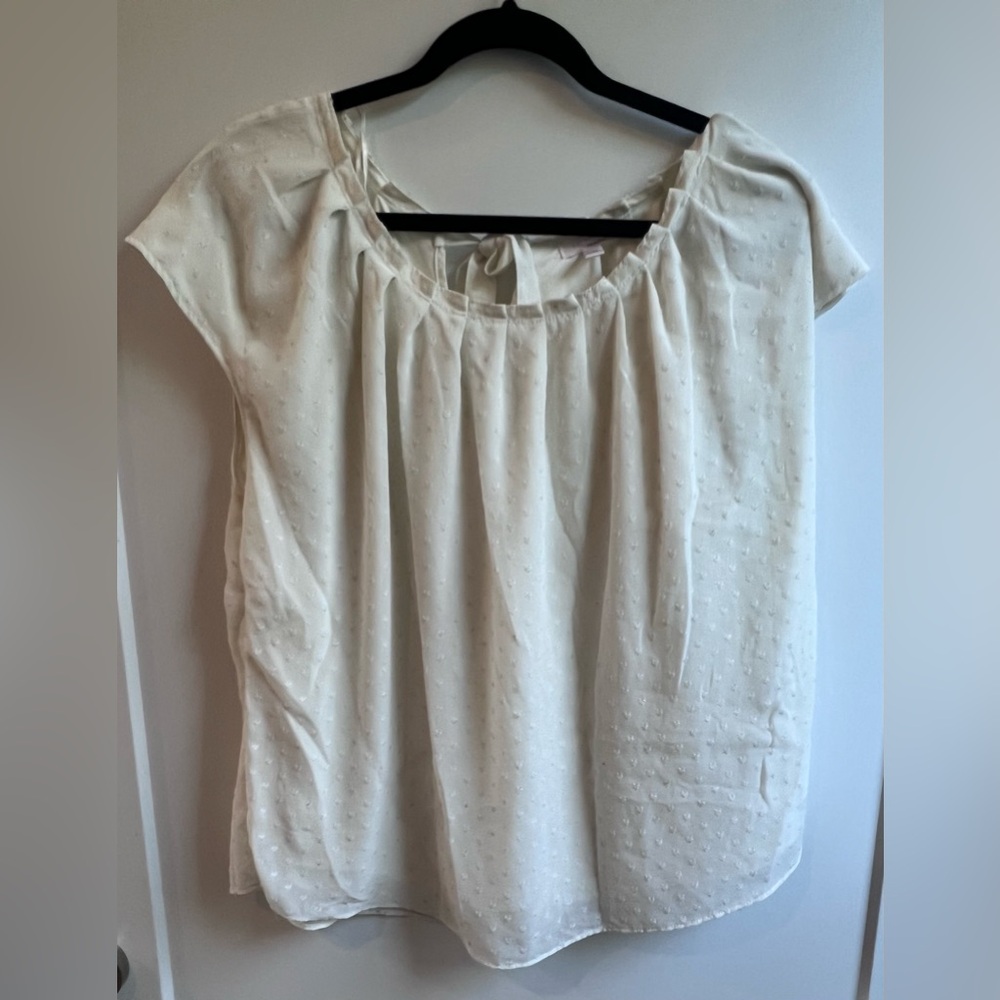 LC Lauren Conrad Cream Blouse